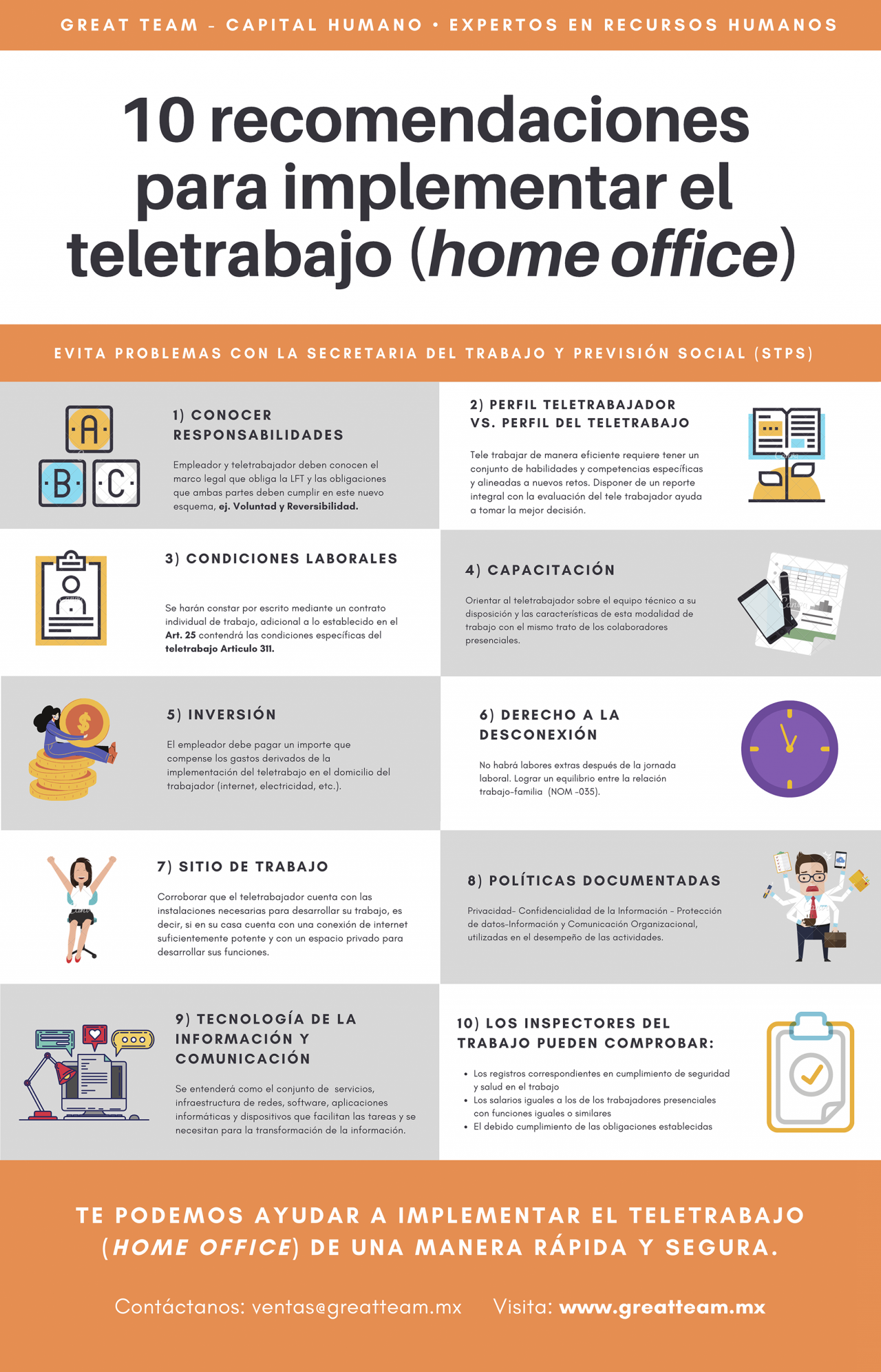 10 recomendaciones para implementar el Teletrabajo o Home Office ...