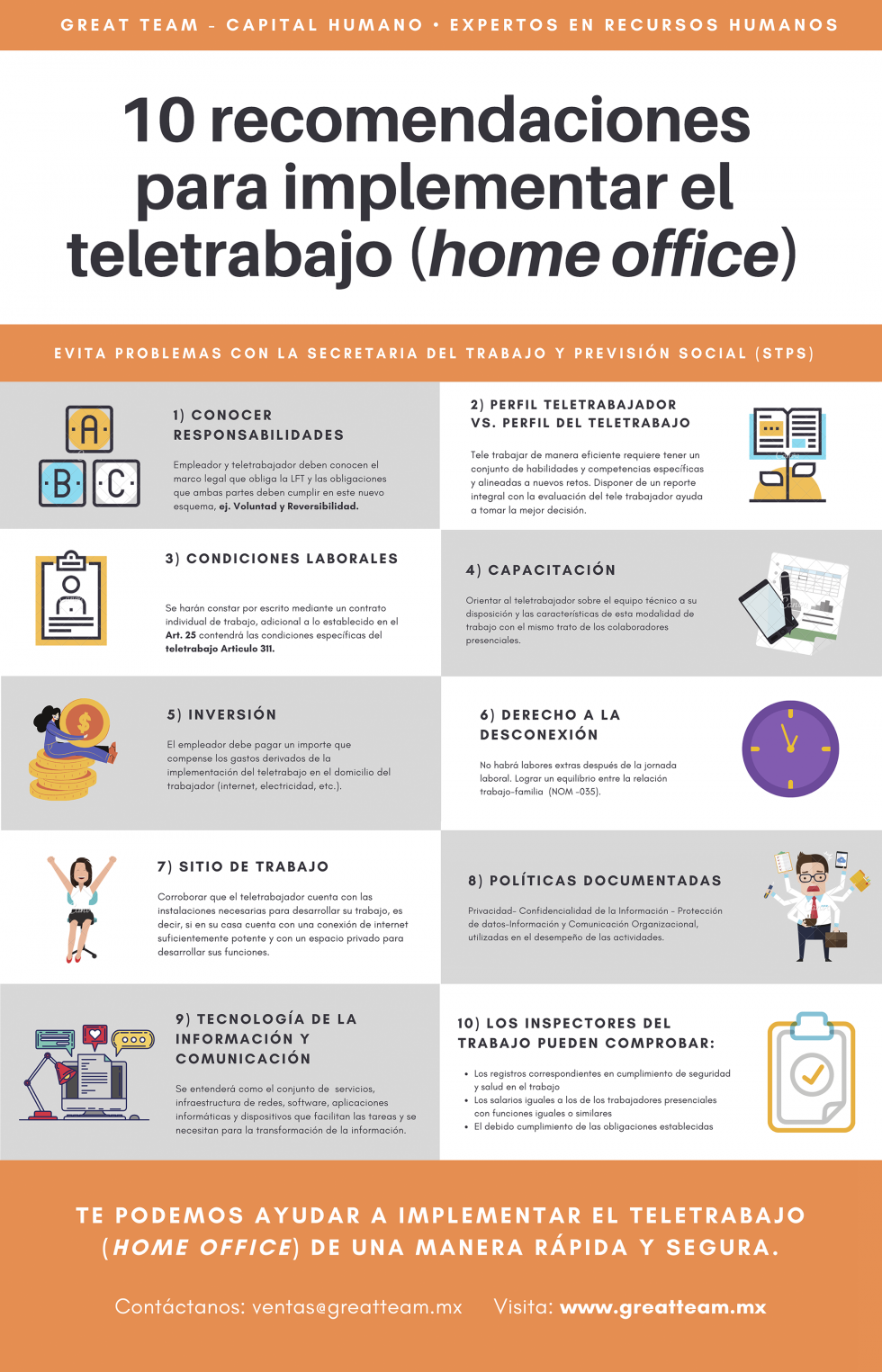 10 recomendaciones para implementar el Teletrabajo o Home Office ...