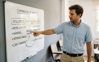 Evaluación de desempeño por objetivos más competencias.